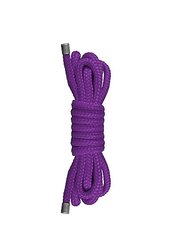 Ouch! Веревка для связывания Japanese Mini Rope 1,5 метра, фиолетовая