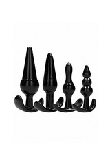 Shots Media Набор анальных пробок Piece Butt Plug Set черный