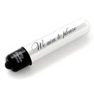 Мини-вибратор Vibrating Bullet 8,5 см, серебристый с черным