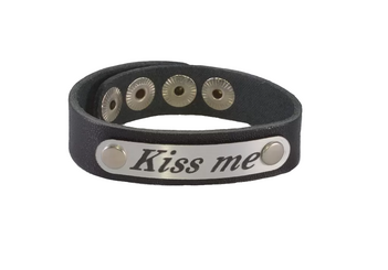 Браслет KISS ME, кожа