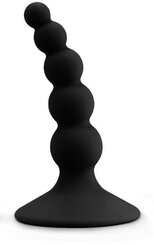 Lovetoy Анальный стимулятор с шариками Lure me Beaded Anal Plug 10,3 см, черный