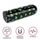 Вибропуля перезаряжаемая Glow-in-the-dark Heart Massager 8,5 см, чёрный