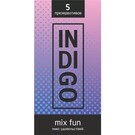 Презервативы INDIGO MixFun Микс с ребрами, 5 шт