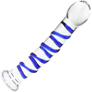 Фаллоимитатор WINYI TR стеклянный 180*30, синий