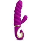 Рельефный вибратор-кролик Gvibe Gcandy Sweet Raspberry, малиновый