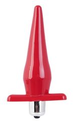 Водонепроницаемая вибропробка Black&Red 12,7 см, красный