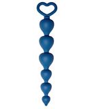Le Frivole Анальная цепочка Heart Ray 17,5 см, синяя