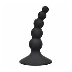 Lola Toys Анальная пробка Ribbed Plug Black 10,5 см, черная