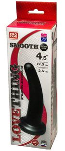 Анальная насадка под страпон Smooth 12,5 см, черная