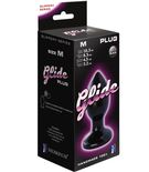 LOVETOY Анальная пробка Glide M 10,3 см, черная