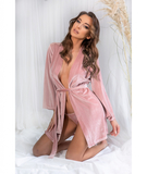 Халатик матовый Livia Corsetti Nolesan, нежно-розовый, L-XL