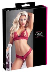 Cottelli Collection Комплект белья с доступом Bra Set, S, красный