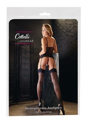Cottelli Collection Чулки классические со стрелкой сзади Strumpfe zum Anclipsen, черные, размер 2
