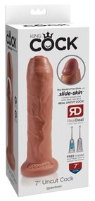 PipeDream Фаллоимитатор-реалистик с подвижной крайней плотью 7"  King Cock L=14,8 cm, d=4,6 cm (5422