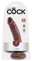 PipeDream Фаллоимитатор-реалистик 7" King Cock L=17,8 cm, d=4,1 cm (5445070000), коричневый