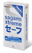 Презервативы Sagami Xtreme Ultrasafe с двойным количеством смазки 10 шт