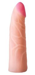 LOVETOY Насадка на трусики харнесс 17,5 см (842205), телесная