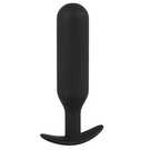 Анальная удлиненная пробка Black Velvet Anal Trainer, M, чёрная