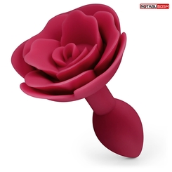 Анальная пробка в форме розы Anal Plug Rose, красная