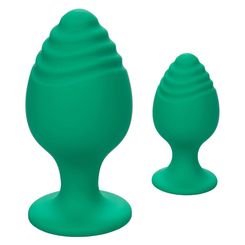 California Exotic Novelties Набор из двух анальных пробок Cheeky, зеленый