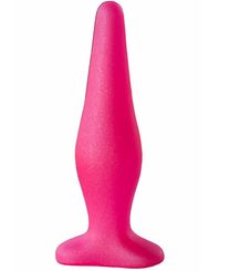 LOVETOY Анальная пробка с узеньким кончиком 14 см, розовая (433400)
