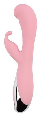 Вибратор со стимулятором клитора Vertigo Bunny Dream 19 см, нежно-розовый