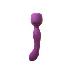 Lola Toys Двусторонний вибромассажер Heating Wand с нагревом 22 см, фиолетовый