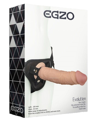 Egzo Страпон Harness со съемной насадкой 20,5 см, телесный