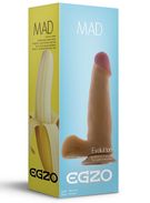 Egzo Фаллоимитатор Mad Banana с мошонкой и присоской 18,5 см, телесный