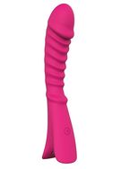 Вибратор с ребрышками Naughty Baroness 12,5 см, розовый